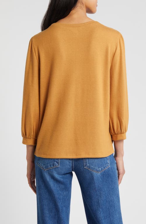 Shop Caslonr Caslon(r) Cozy Knit Top In Tan Sugar