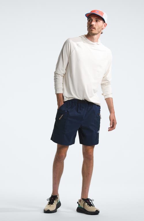 Shop The North Face Class V Pathfinder Belted Shorts In Summit Navy