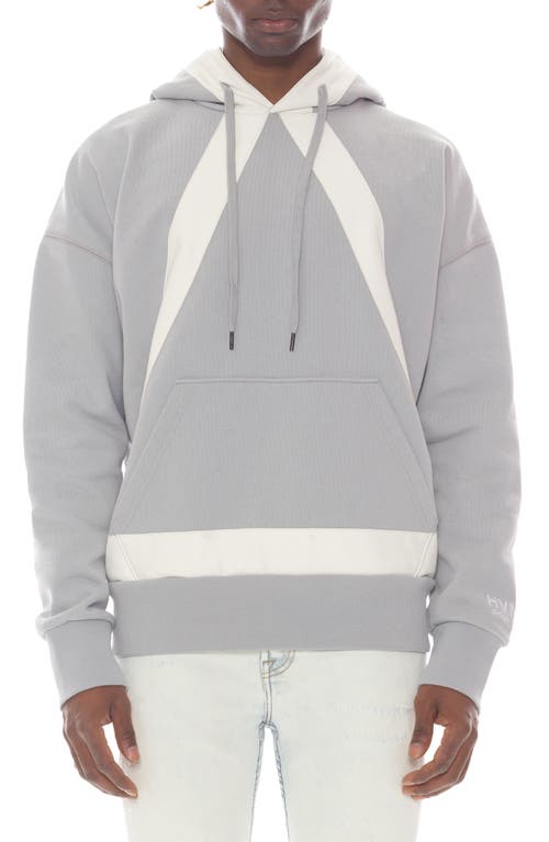 HVMAN Taped Cotton Hoodie in Ghost Grey