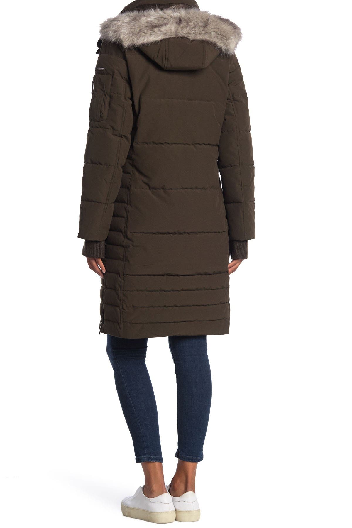 BCBG Detachable Faux Fur Hooded Puffer Coat Nordstrom Rack