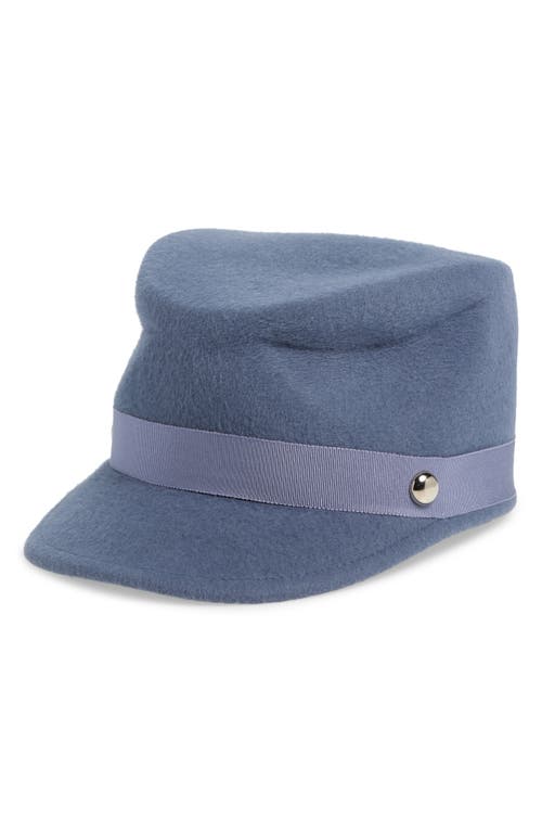 Gigi Burris Millinery Samira Rabbit Hair Felt Hat in Denim 