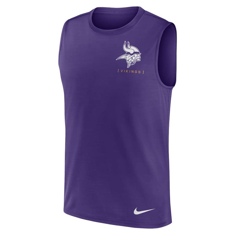 Shop Nike Purple Minnesota Vikings Muscle Tank Top