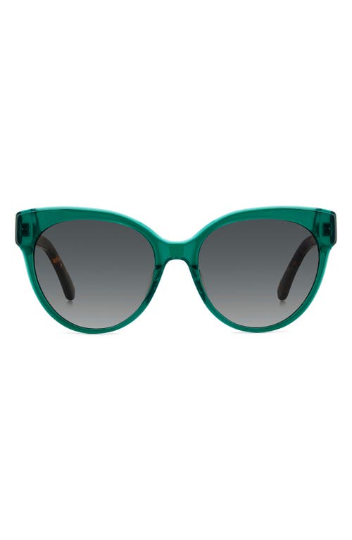 Kate Spade New York Aubriela 55mm Gradient Round Sunglasses In Green