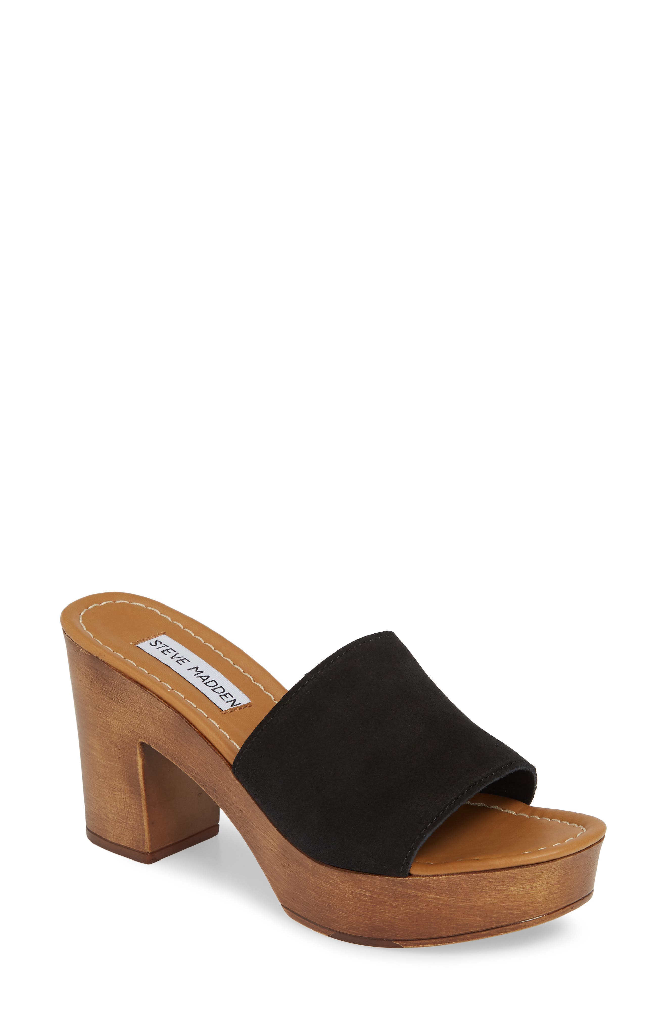 steve madden clog heels