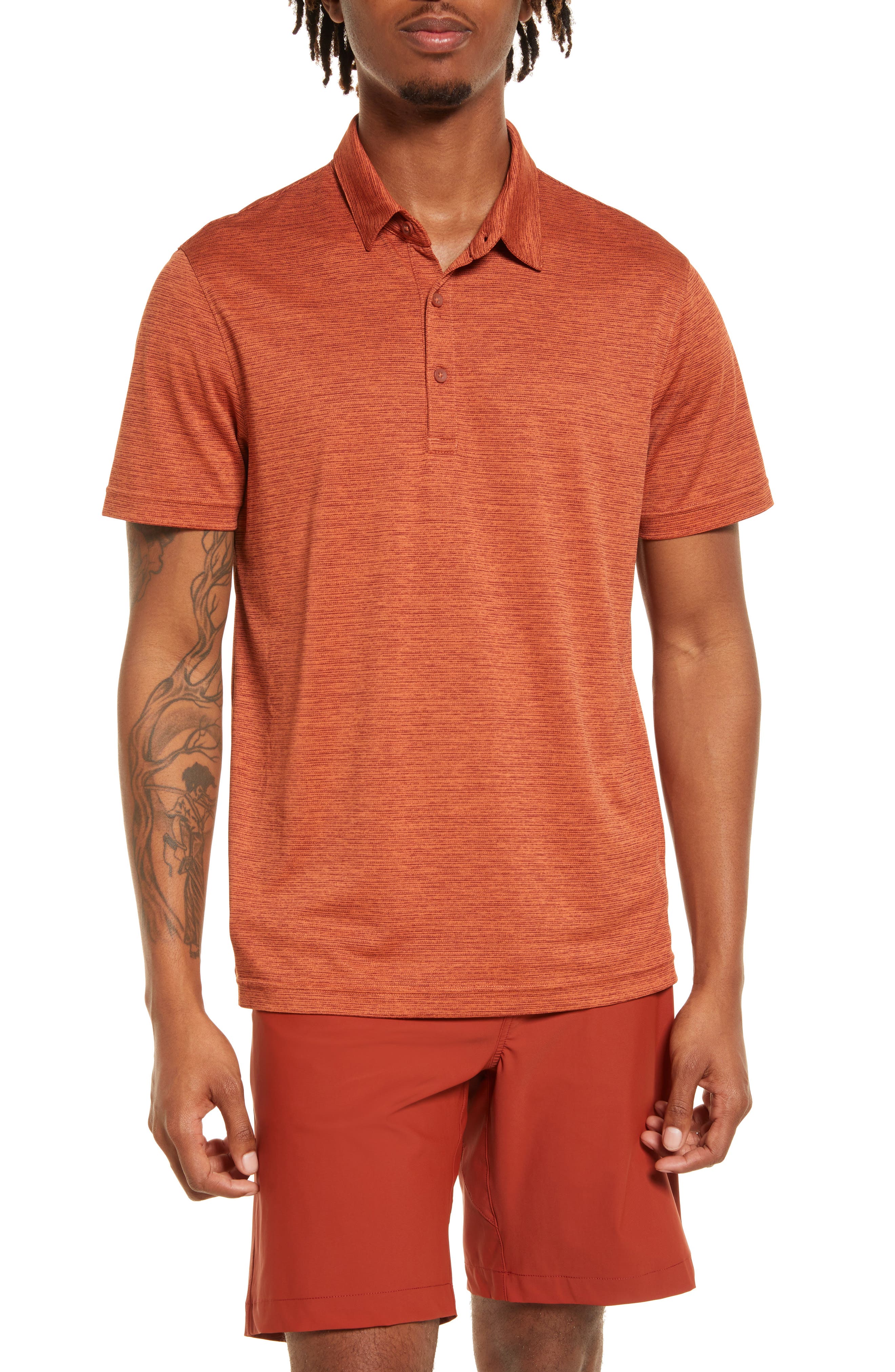 men's brown polo t shirt