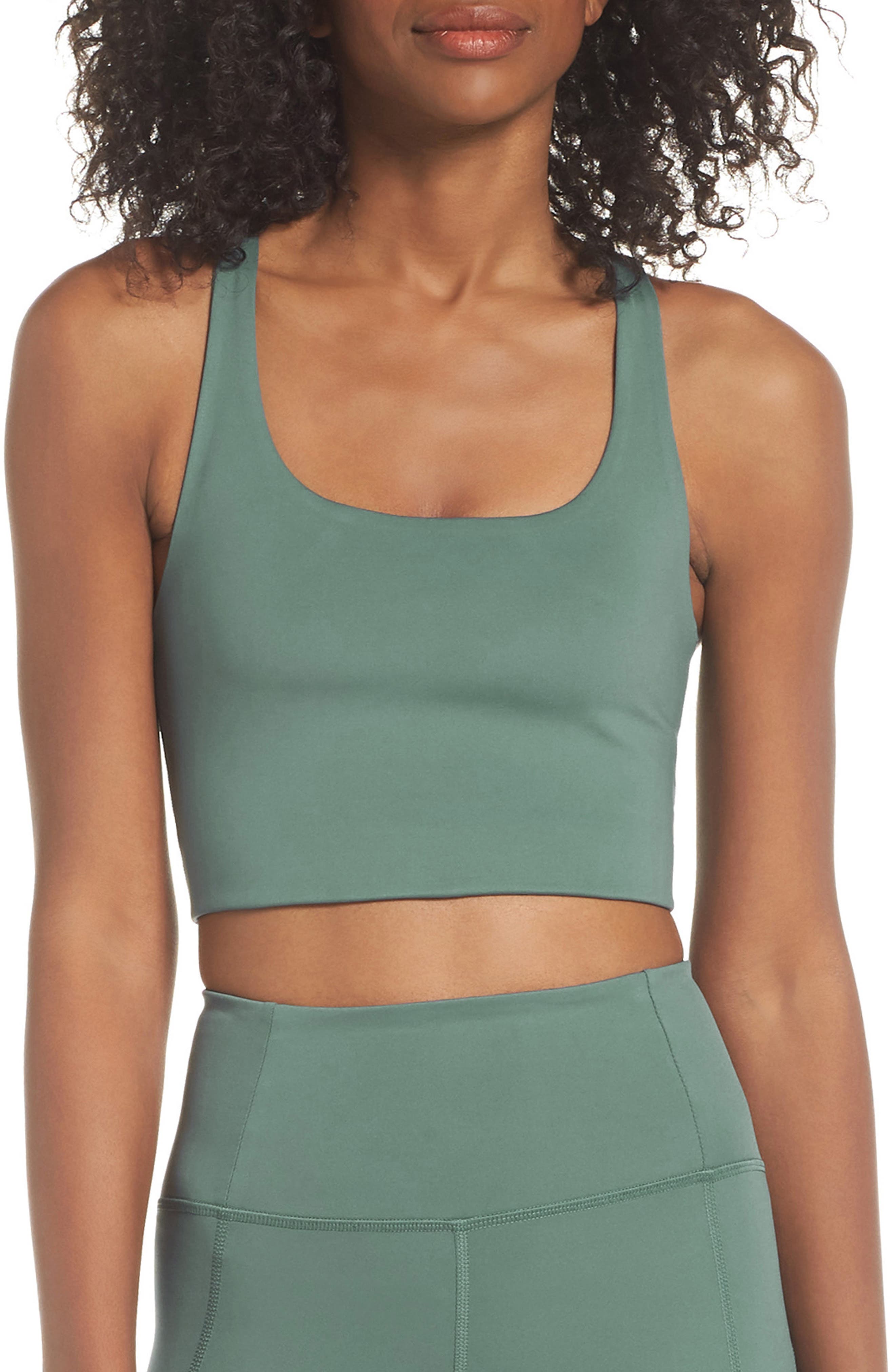 Girlfriend Collective Paloma Sports Bra, Green