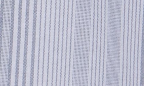 Shop Original Penguin Stripe Short Sleeve Button-up Shirt In Sargasso Sea