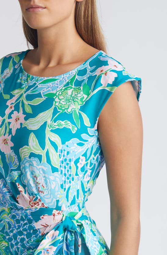 Shop Lilly Pulitzer ® Toryn Floral Side Tie Dress In Multi Hot On The Vine