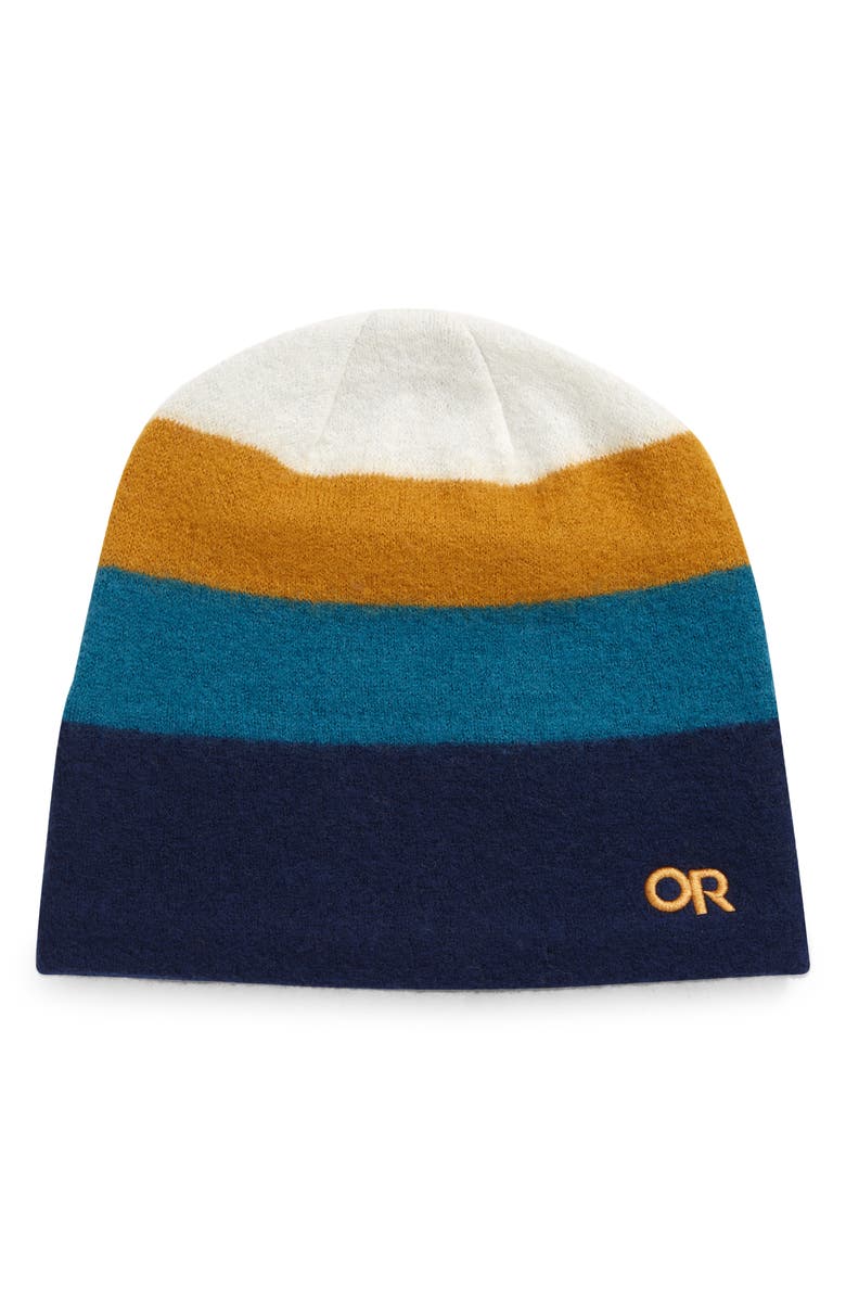 OUTDOOR RESEARCH Gradient Stripe Merino Wool Beanie, Main, color, TREELINE