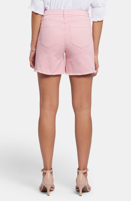 Shop Nydj Frayed High Waist A-line Shorts In Aphrodite