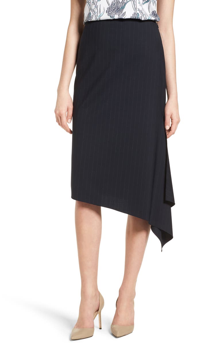Classiques Entier Pinstripe Stretch Wool Skirt | Nordstrom