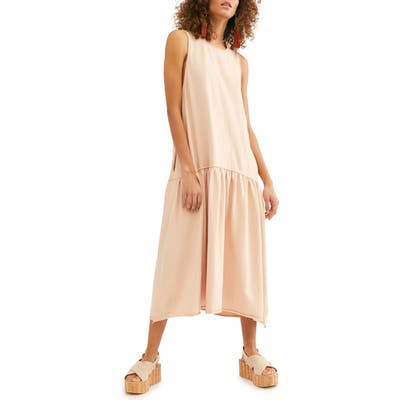 Endless Summer By Free People Drop Waist Midi Dress, Pink