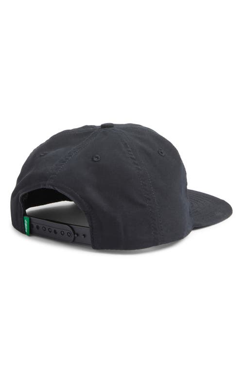 Shop Bogey Boys Essential Logo Embroidered Snapback Baseball Cap In Black