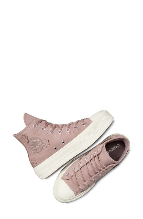 Converse Chuck Taylor® All Star® Lift High Top Sneaker In Bite The Dust/pure Pumice