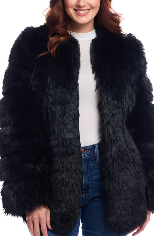 DONNA SALYERS FABULOUS-FURS DONNA SALYERS FABULOUS FURS AVANTE FAUX FUR COAT 