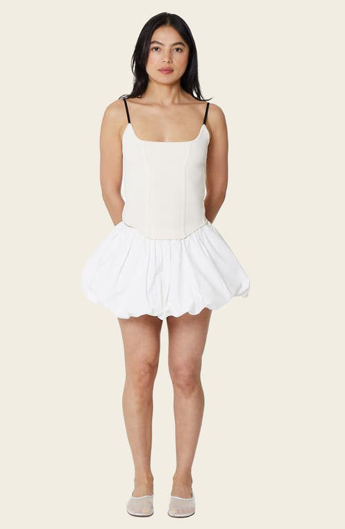 Find Me Now Persephone Corset Knit Tank Top In Cream In Cream