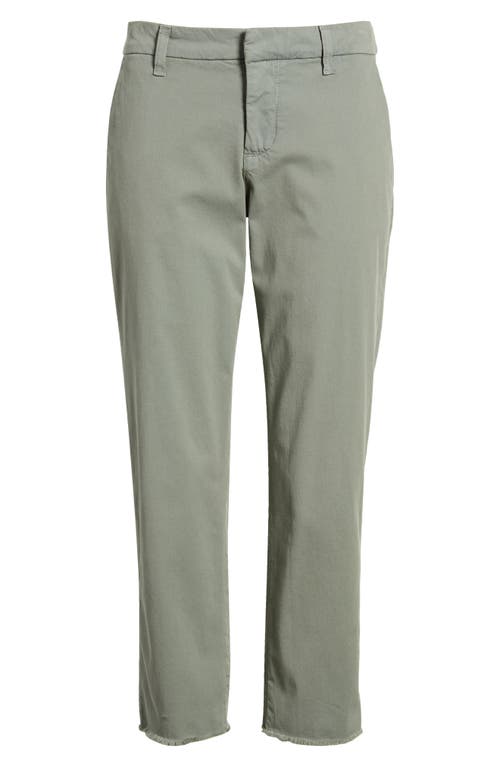 Shop Frank & Eileen Wicklow Crop Chinos In Rosemary