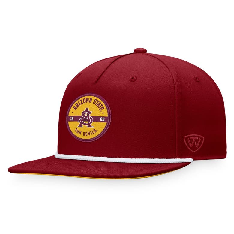 Shop Top Of The World Maroon Arizona State Sun Devils Bank Hat