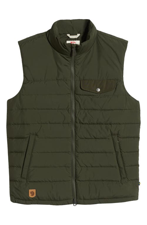 Fjall Raven Fjällräven Greenland Water Resistant Down Vest In Deep Forest