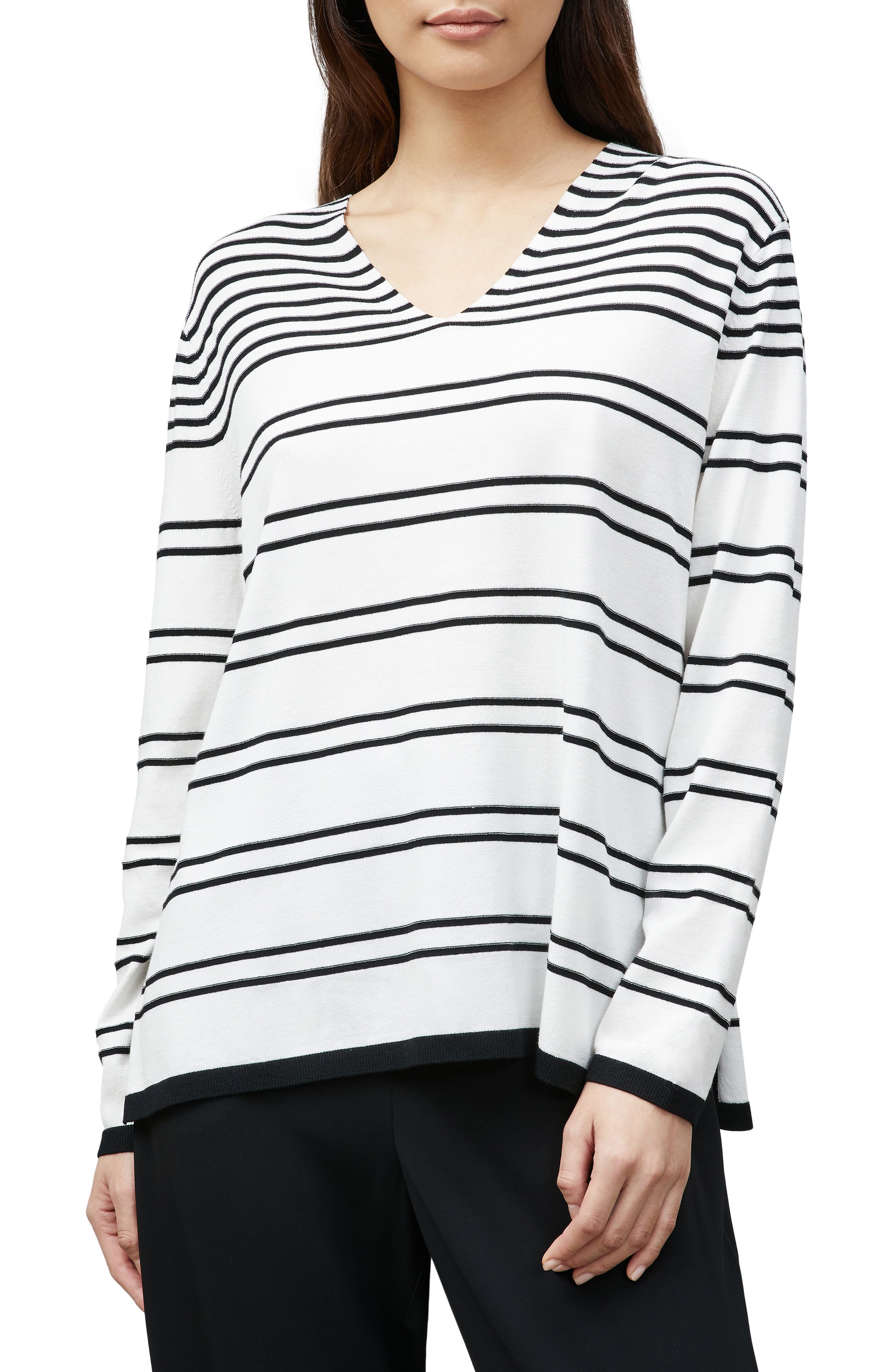 black striped sweater women's