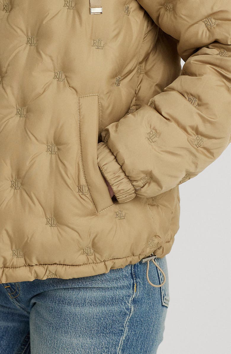 Lauren Ralph Lauren Monogram Logo Tufted Quilted Jacket | Nordstrom