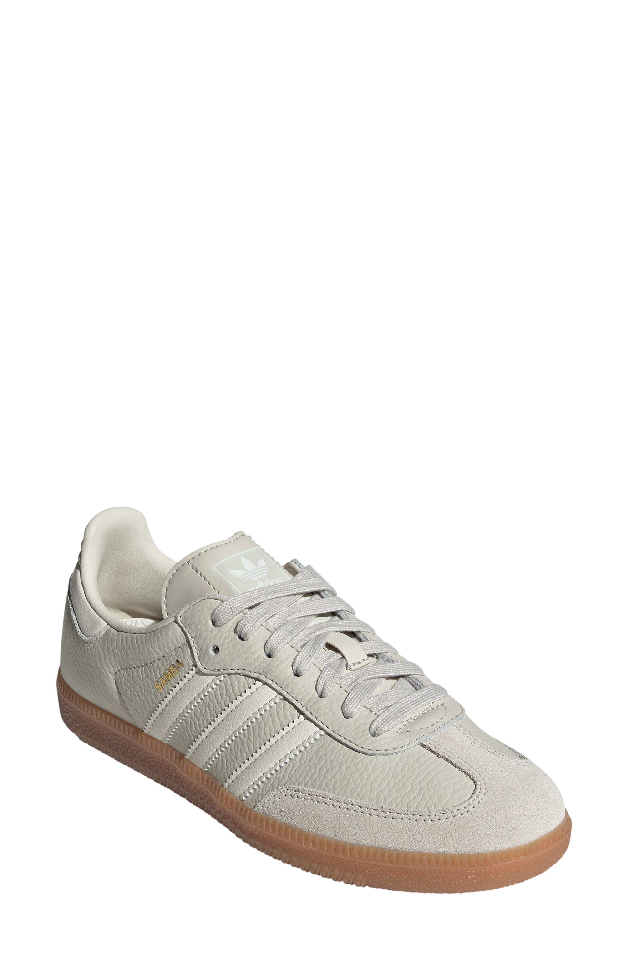 adidas gazelle silver green womens adidas Samba OG Aluminum / Beige main image 0