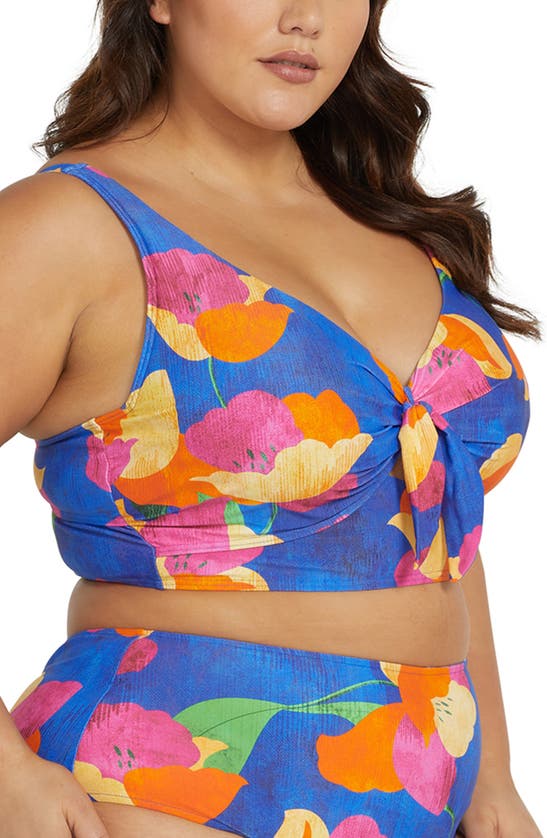 Shop Artesands Au Contraire Cezanne D- & Dd-cup Underwire Bikini Top In Blue