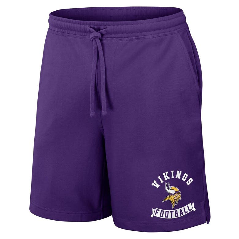 Shop Nfl X Darius Rucker Collection By Fanatics Purple Minnesota Vikings Washed Shorts
