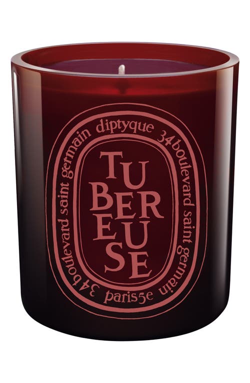 Diptyque Tubéreuse (Tuberose) Large Scented Candle in Red Vessel