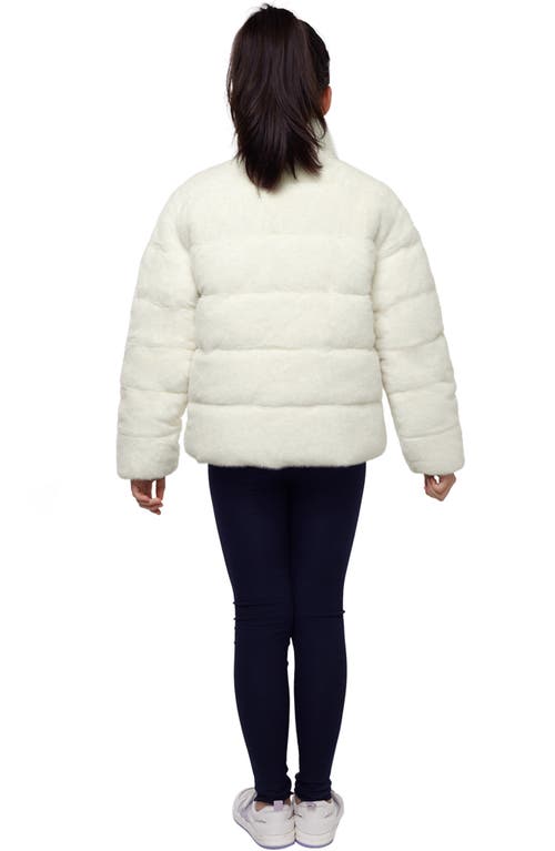 Rokka&rolla Kids' Snow Angel Puffer Jacket In Ivory