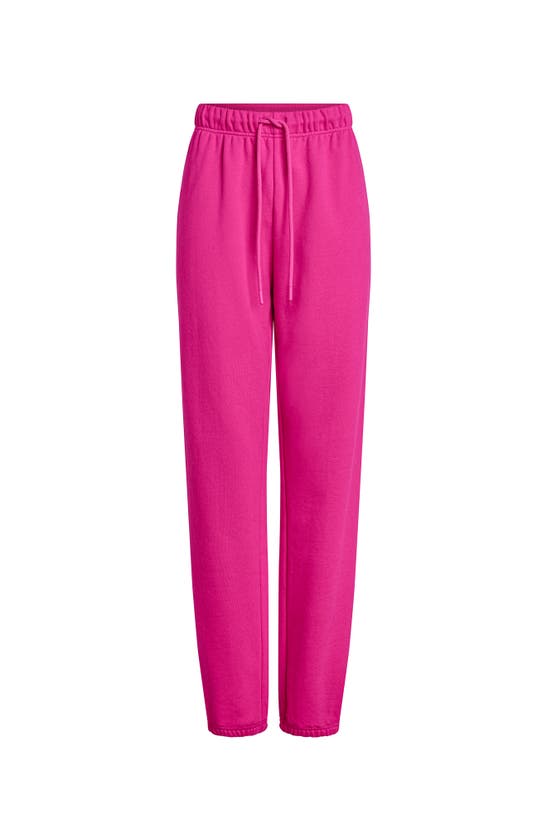 Shop Electric Yoga French Terry Joggers In Pink Yarrow
