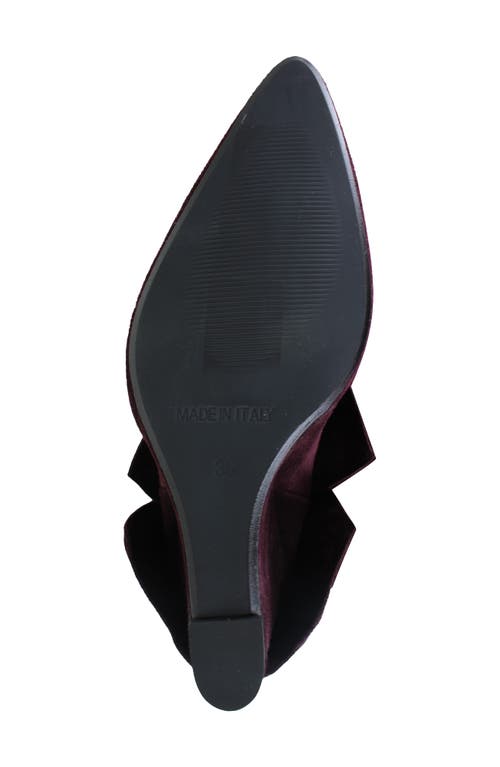 Zigi Knee High Boot In Wine Suede