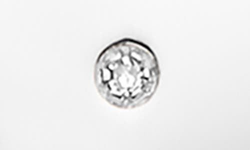 Monica Vinader Linear Solo Diamond Pendant Necklace In Silver/diamond