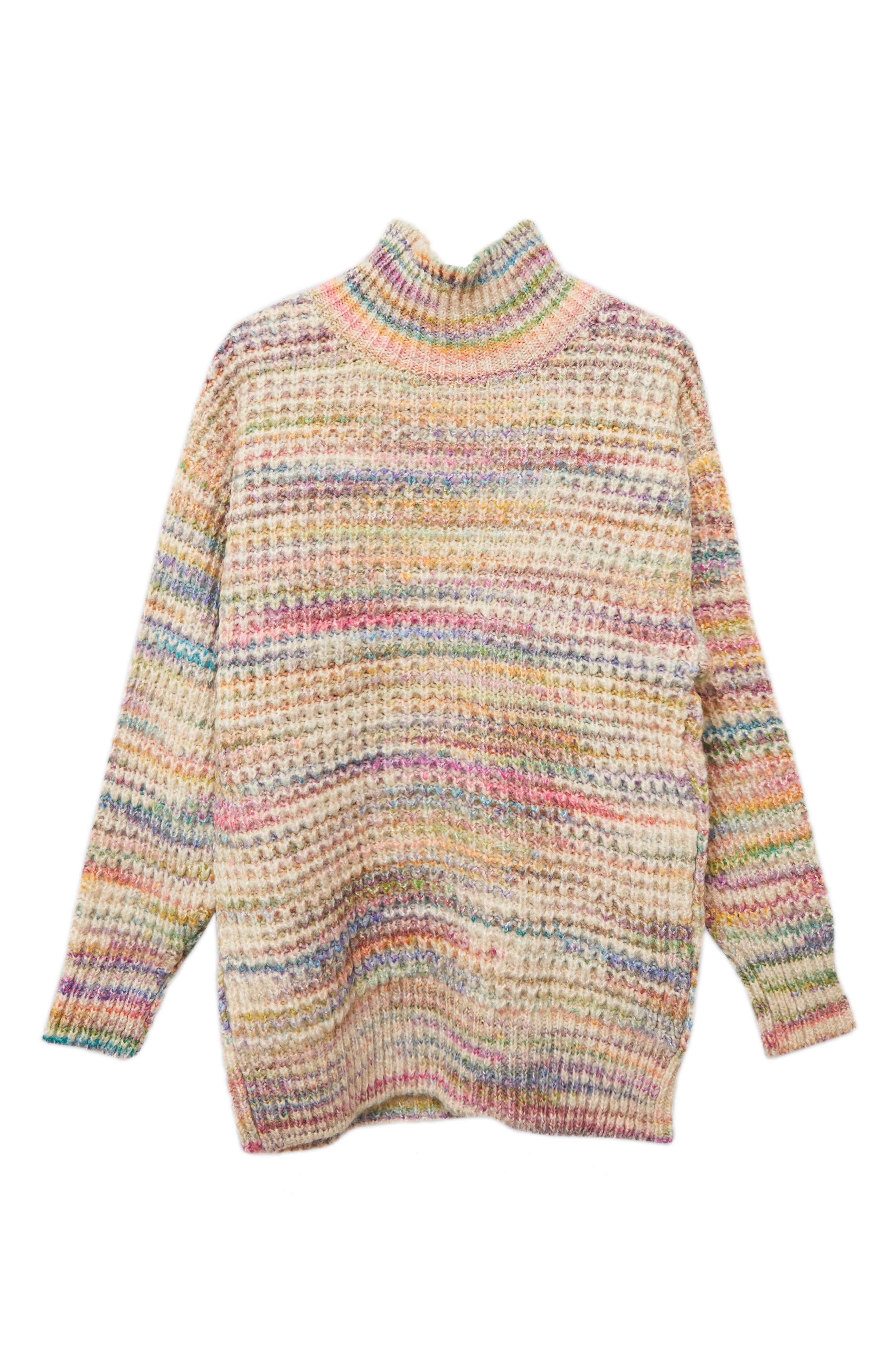 Topshop Space Dye Chunky Turtleneck 