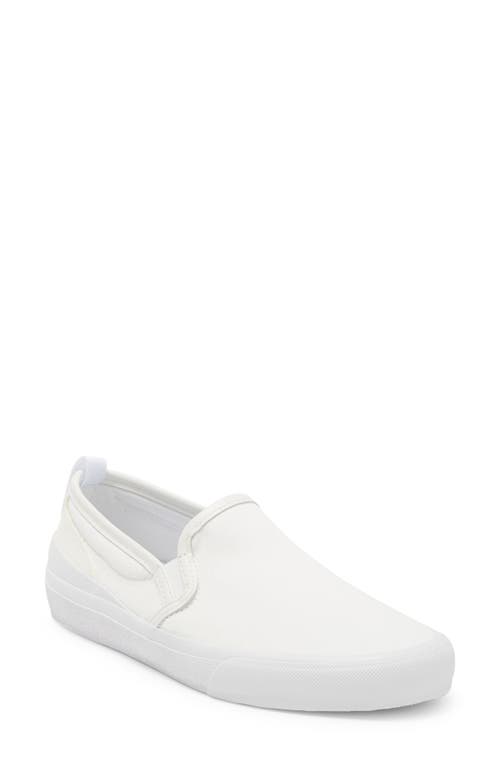 Shop Official Program Canvas Slip-on Sneaker In Off White/white