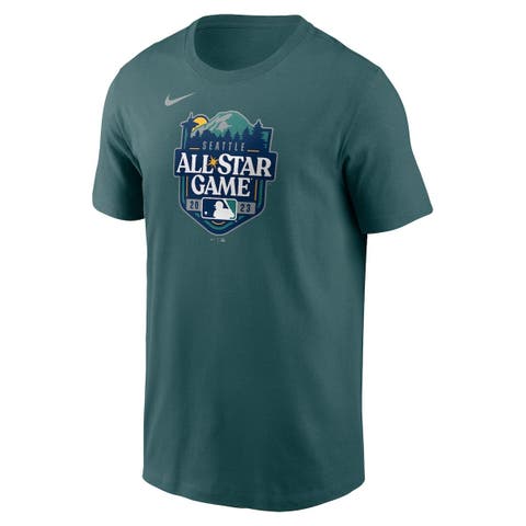 Seattle MLB All Star Game 2023 T-Shirt from Homage. | Light Blue | Vintage Apparel from Homage.