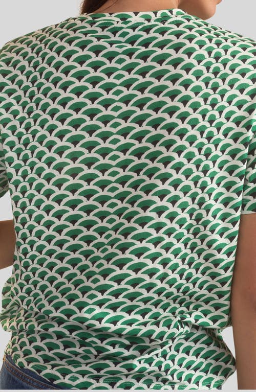 Shop Cynthia Rowley Fanfare Tee In Green White