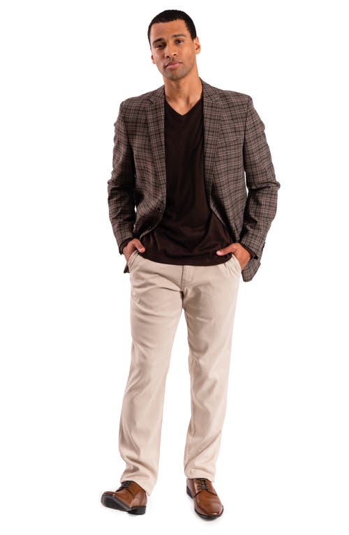 Savile Row Co Plaid Sport Coat In Tan