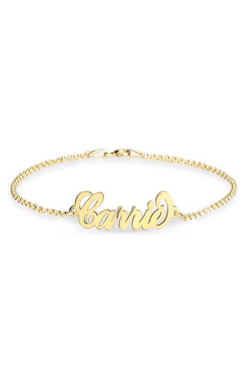 Personalized Nameplate Bracelet in Gold Plated