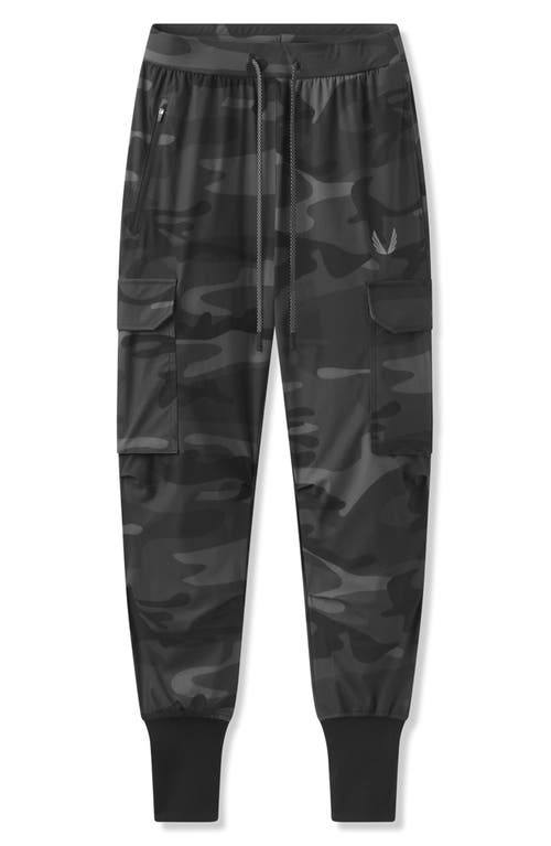 Shop Asrv Tetra-light Cargo Joggers In Black Camo Reflective