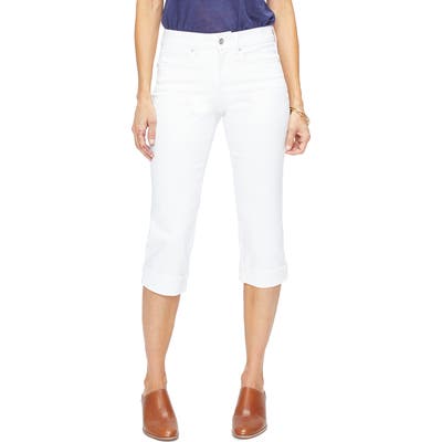 Nydj Marilyn Straight Leg Capri Jeans, White