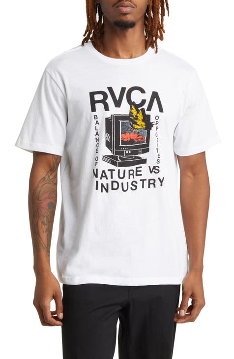 RVCA Mens Graphic Long Sleeve Crew Neck Tee Shirt : : Clothing,  Shoes & Accessories