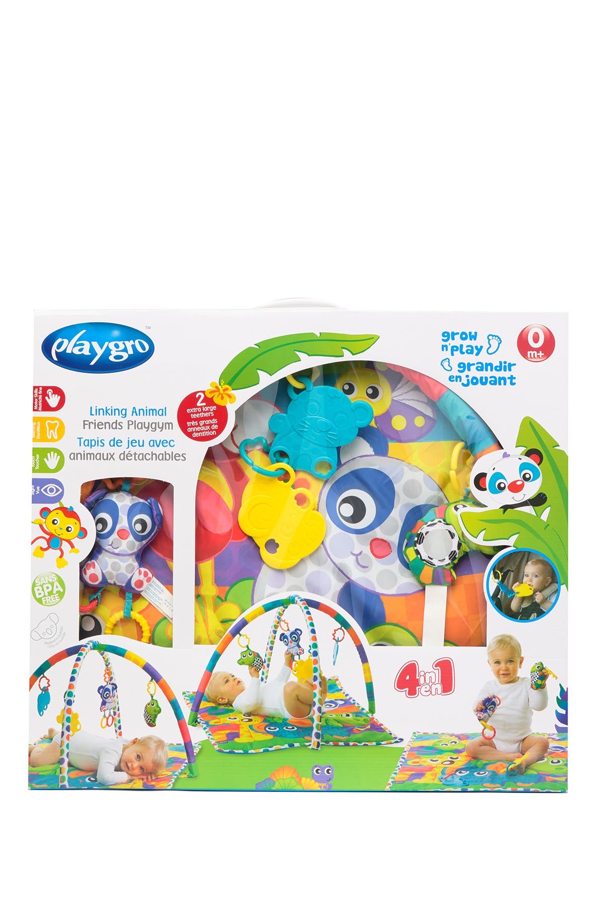 playgro linking animal friends gym