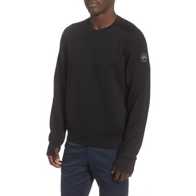 Canada Goose Conway Crewneck Merino Wool Blend Sweater, Black