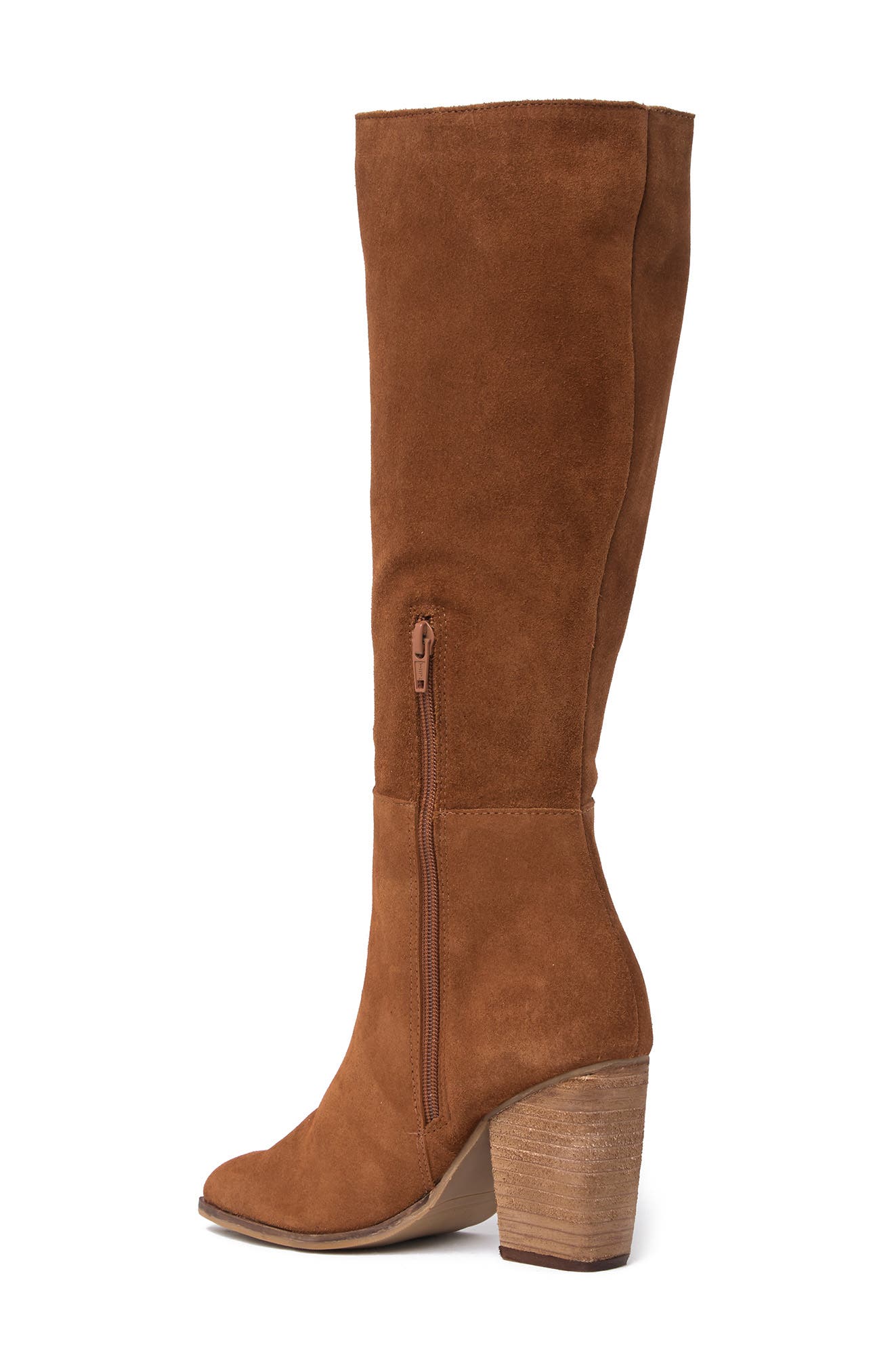 chestnut knee high boots