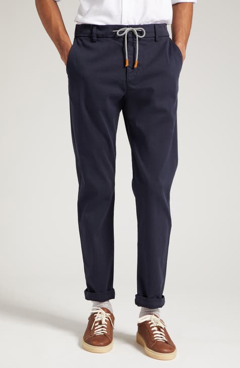 Tory Sport Tory Burch Double Knit Track Pant In Tory Navy/new Ivory