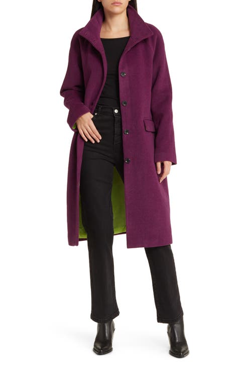 Designer Ladies Wool Blend Coat Jacket Plus Size 4XL, Slim Fit