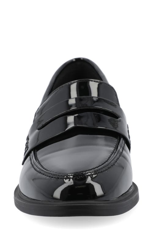 Shop Journee Collection Raichel Penny Loafer In Patent/black