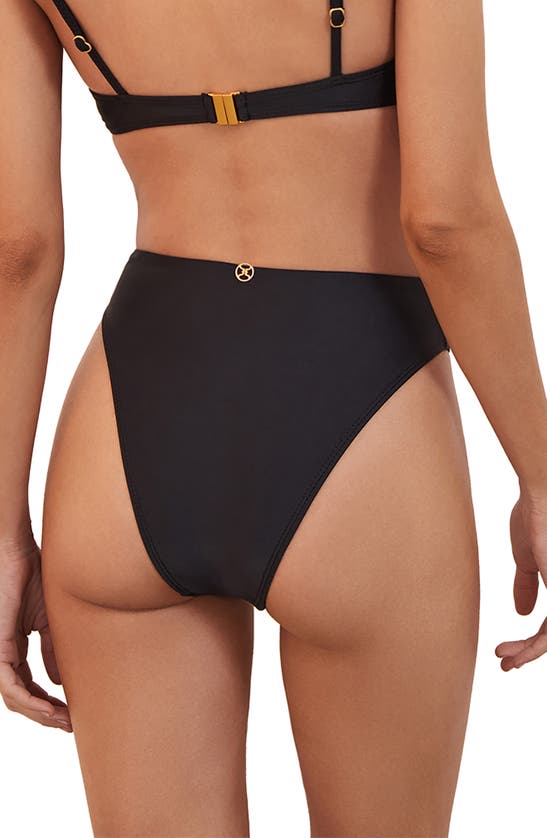 Shop Vix Swimwear Gigi High Waist Bikini Bottoms In Black