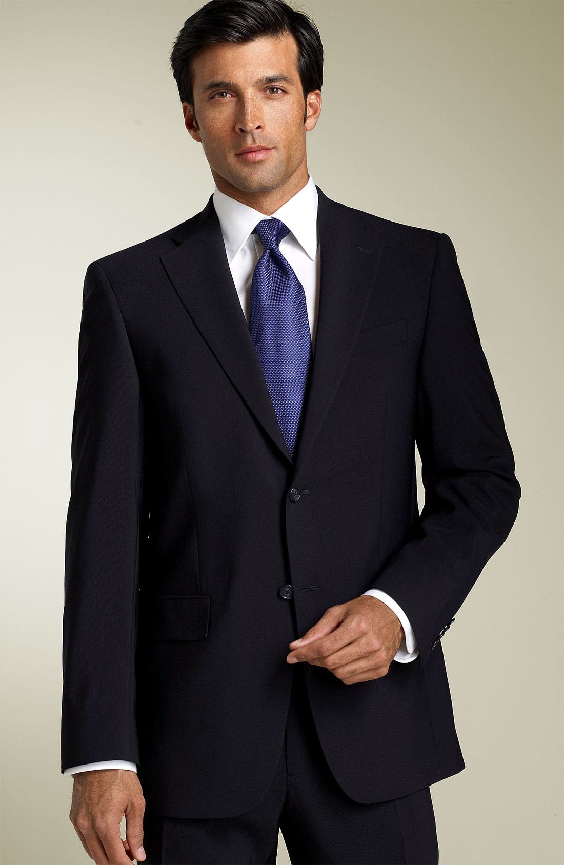 Hart Schaffner Marx 'Gold Trumpeter' Solid Navy Suit Nordstrom